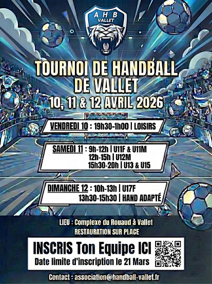 Tournoi du Club du 10 au 12 avril 2026 !